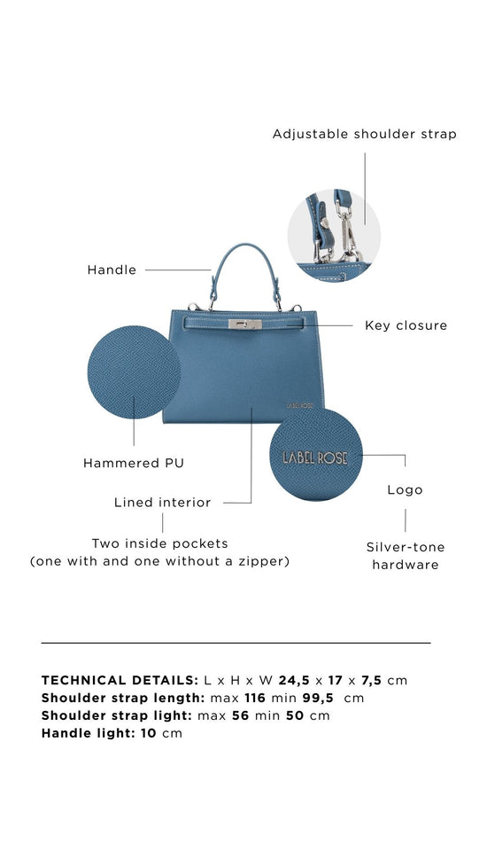 Borsa a mano PARIS SMALL- ROYAL COBALT