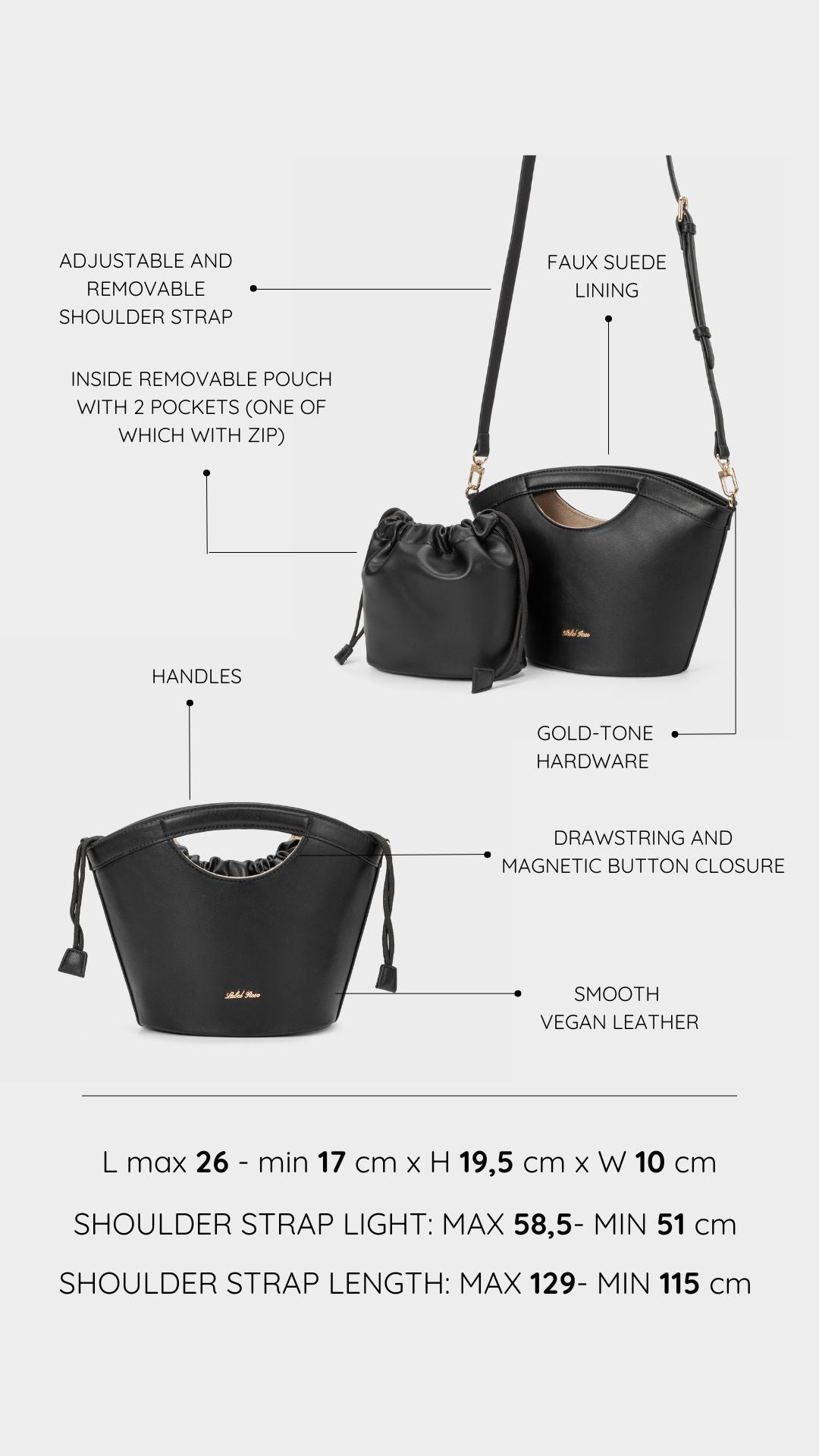 Bolso JOY - NEGRO