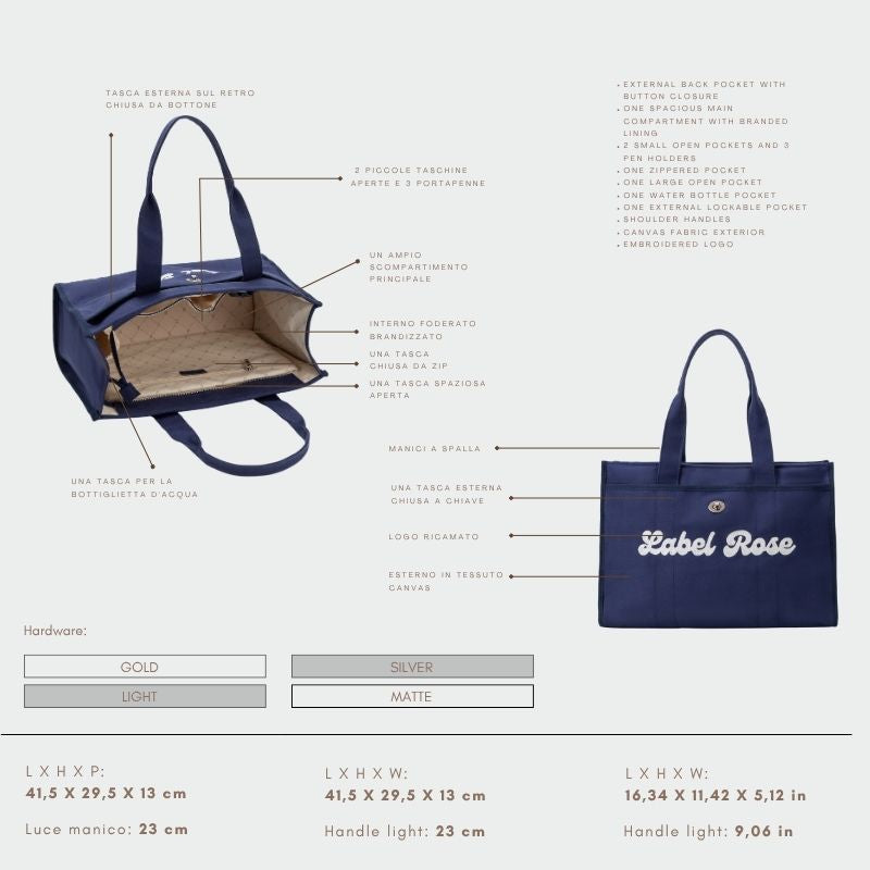TOTE BAG LR - BLUE