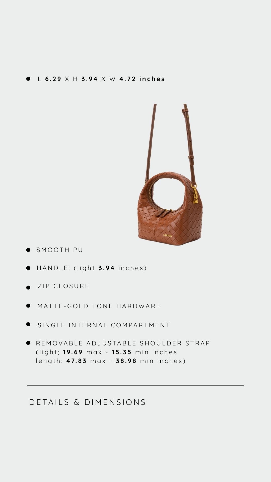 Borsa a mano WEAVE ICON - CARAMEL