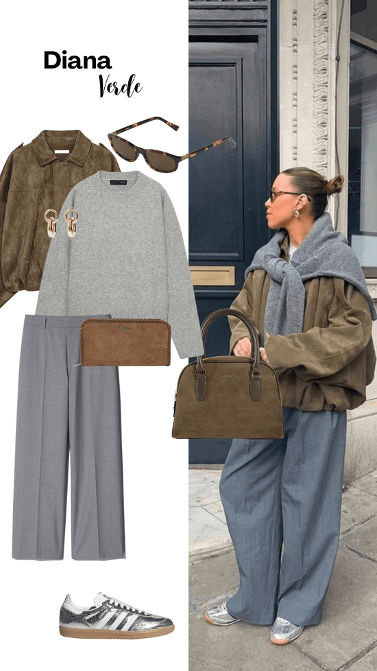 Borsa a tracolla DIANA   - VERDE