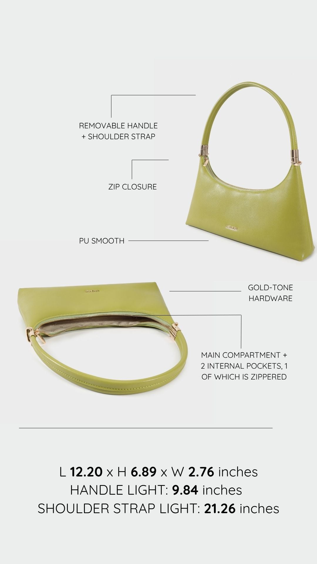 Borsa a spalla MAIA - GREEN