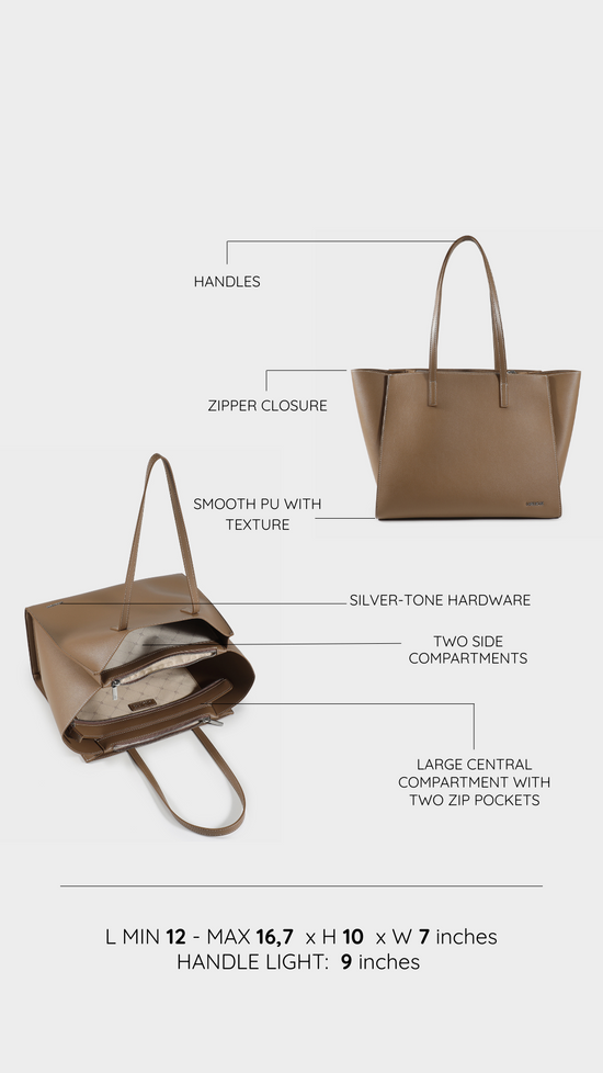 Borsa a spalla MELISSA BIG - TAUPE