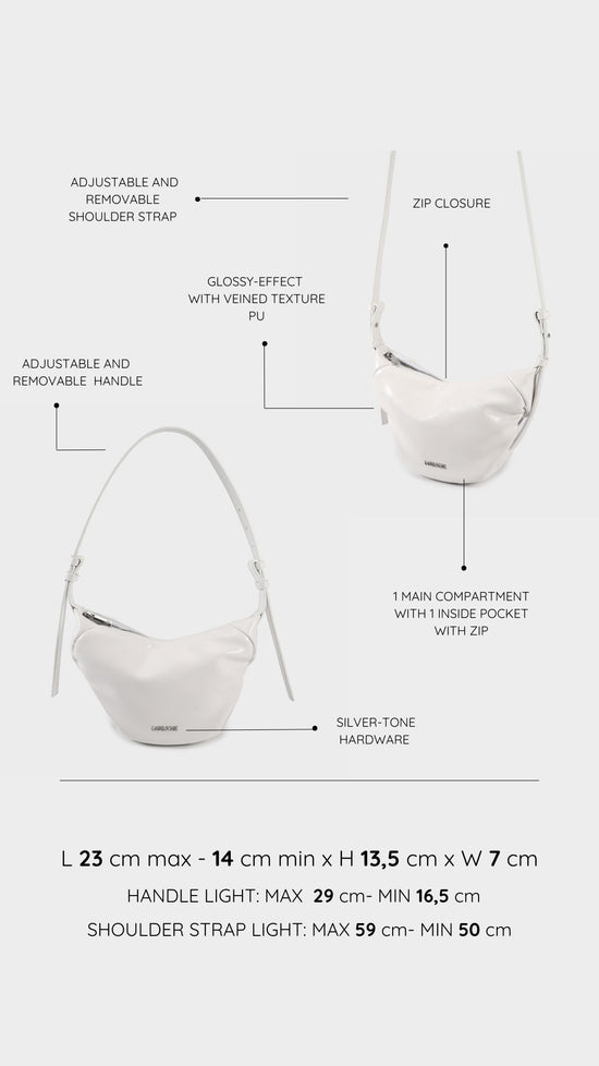 Borsa a spalla PENNY - WHITE