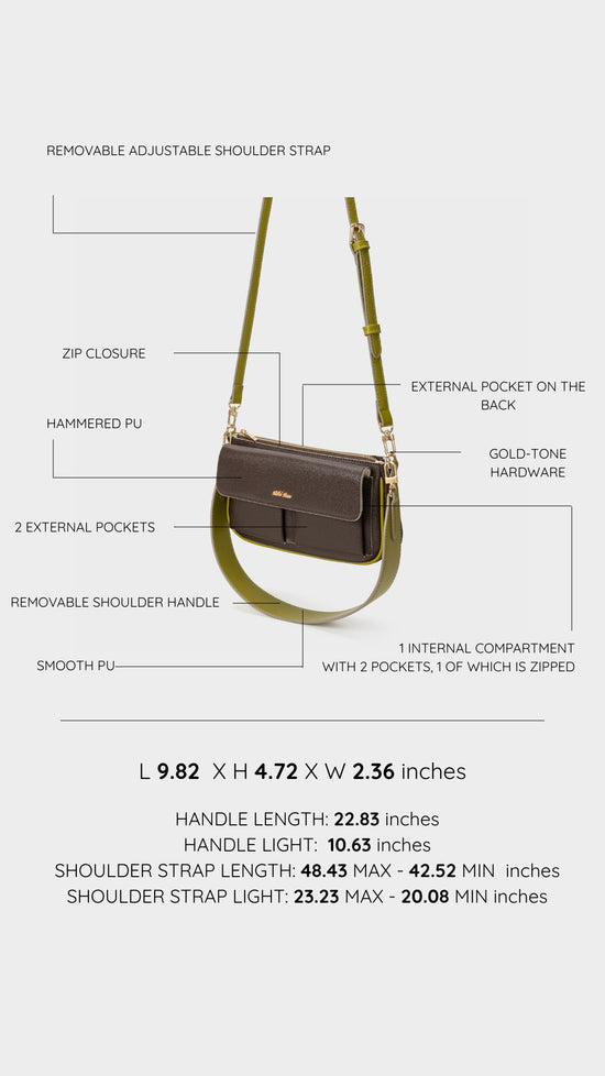 Borsa a spalla SABRINA - GREEN