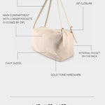 Shopping bag a spalla SIDNEY - PANNA