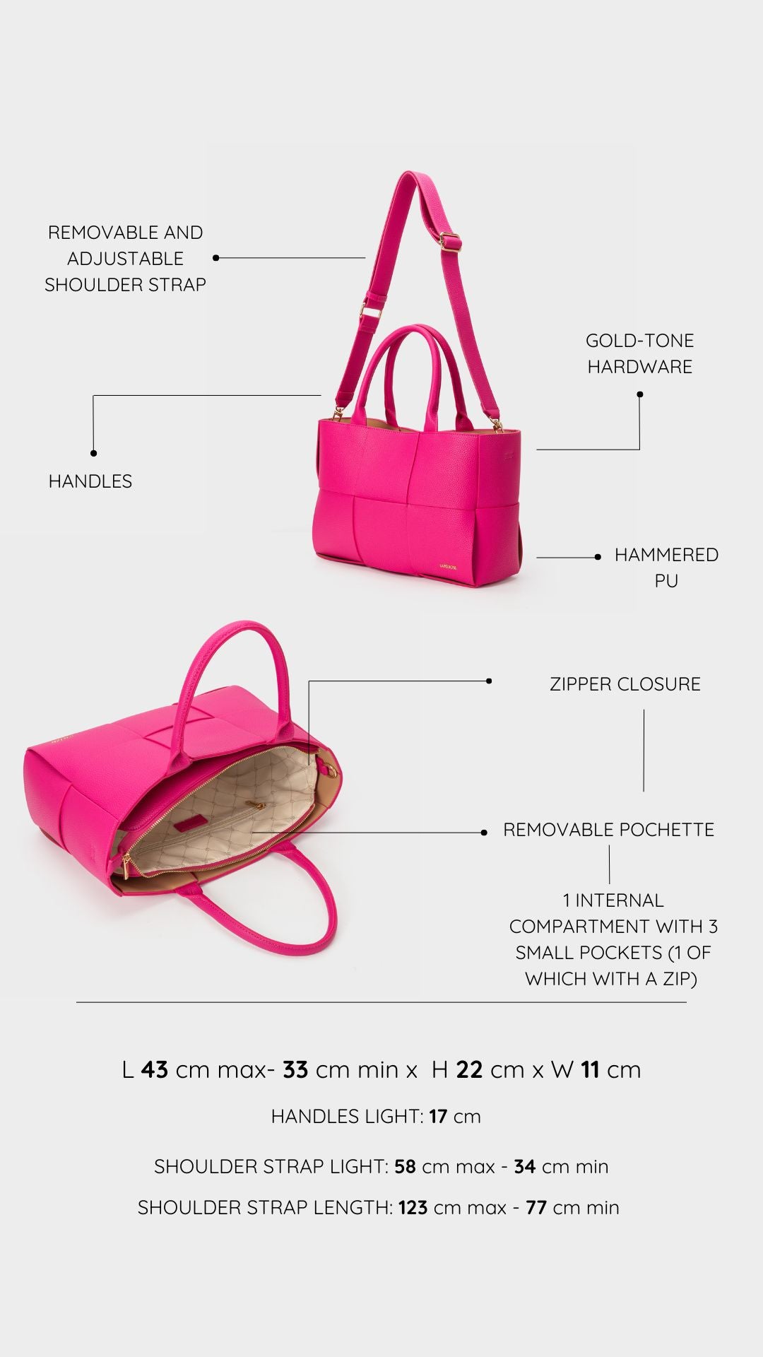 ROSY Handbag - FUCHSIA