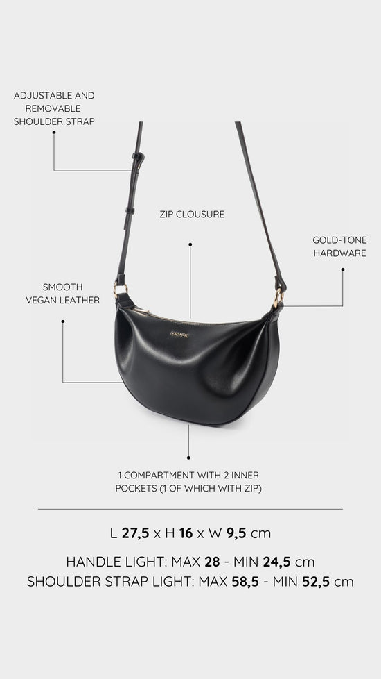Borsa a spalla ARYA - BLACK