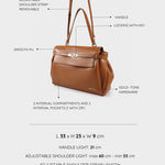 QUINN-CAMEL shoulder bag