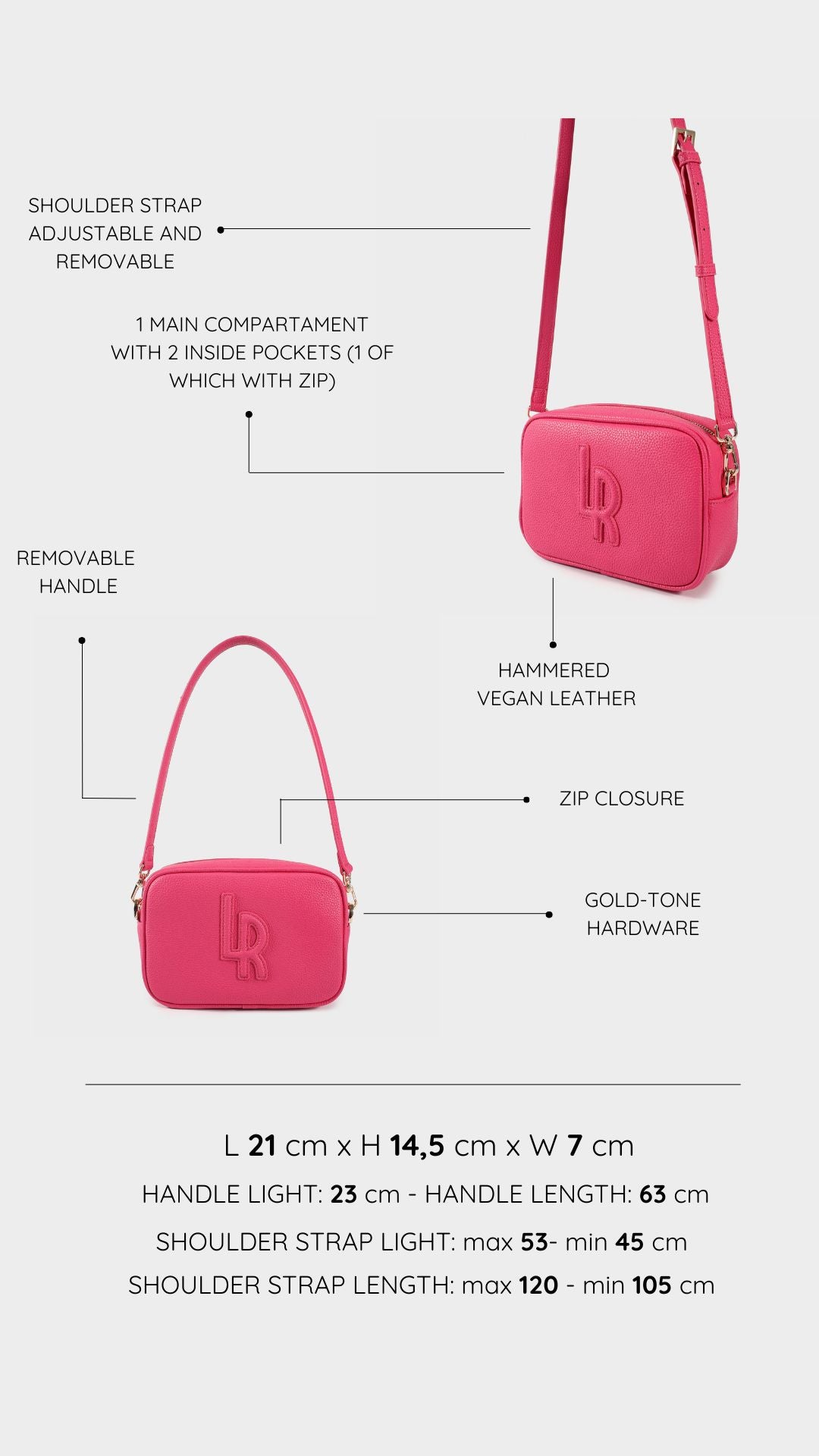 Borsa Camera Bag TERRY - BARBIE PINK