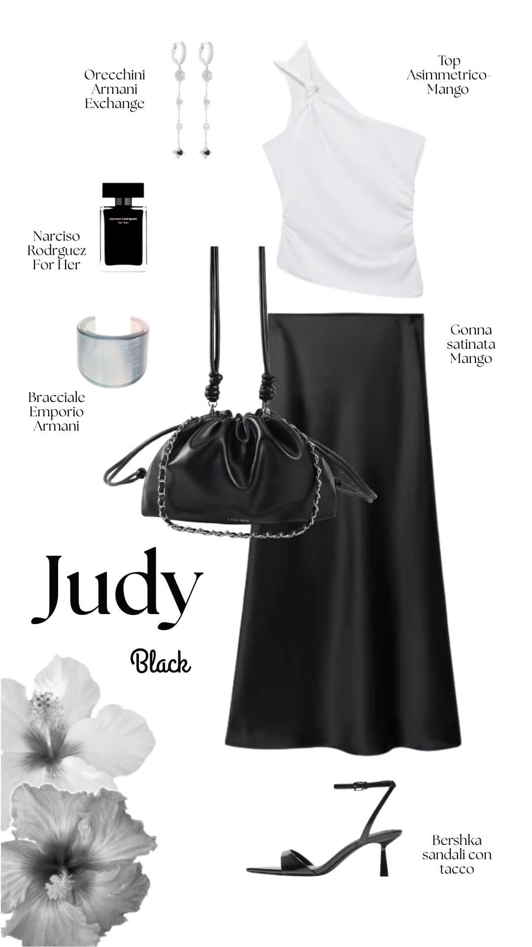 Borsa a tracolla JUDY - BLACK