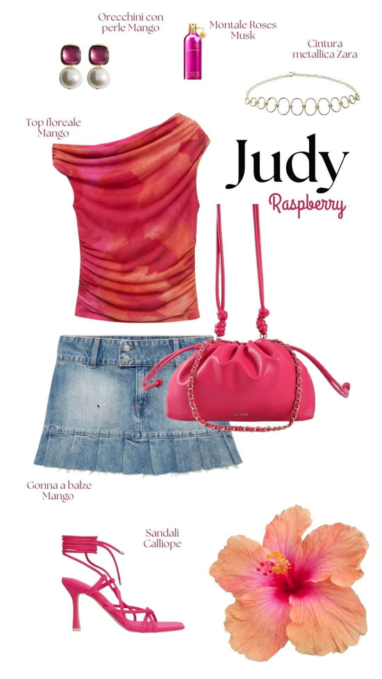 Borsa a tracolla JUDY - RASPBERRY