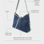 Borsa a spalla BROOKE 2.0 - POWDER BLUE