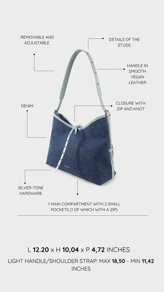 Borsa a spalla BROOKE 2.0 - POWDER BLUE