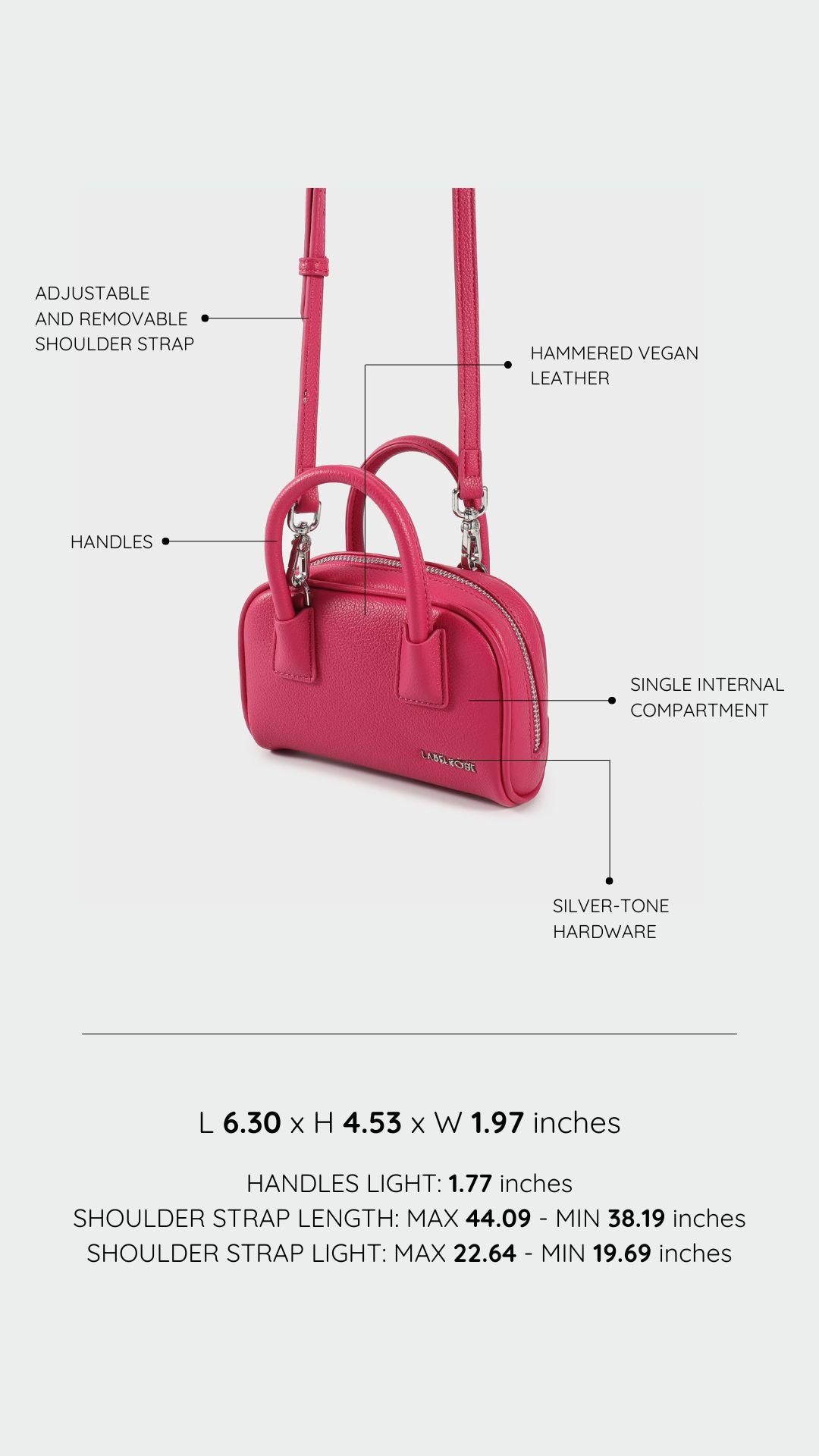 Mini bag ZELDA - FUXIA