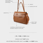 QUINN-CAMEL shoulder bag