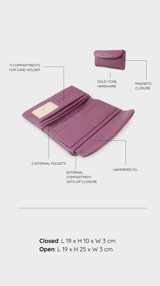 Portafoglio GEORGIE WALLET - VIOLET