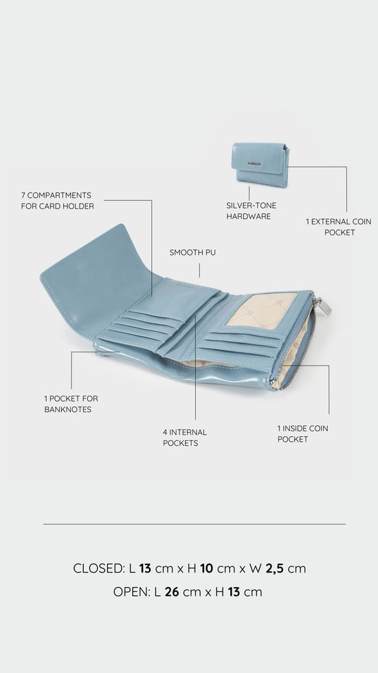 FANNY WALLET wallet - BLUE JEANS