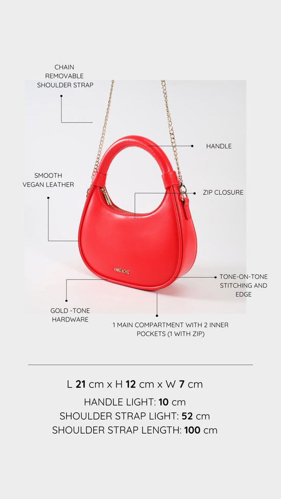 Minibolso de mano LADY - VERANO ROJO ARDIENTE