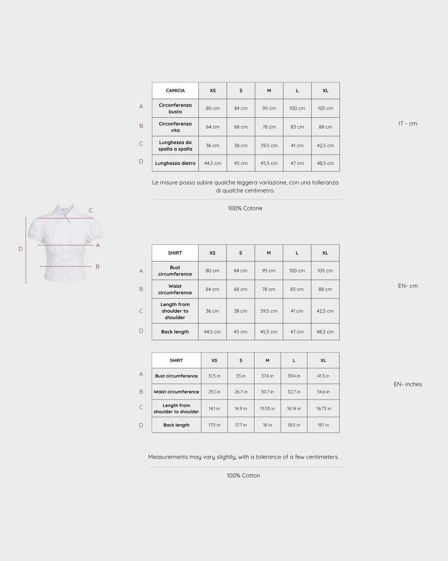 Camicia AIDA - BIANCO