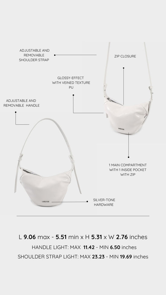 Borsa a spalla PENNY - WHITE