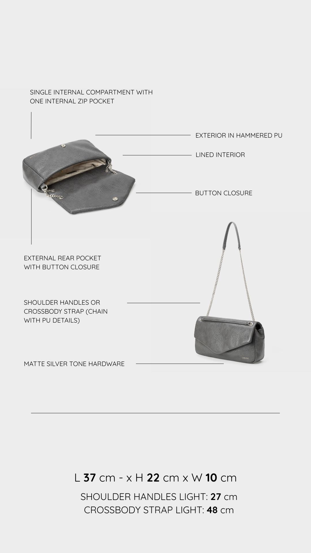 Borsa a spalla KAYLA- GRAY