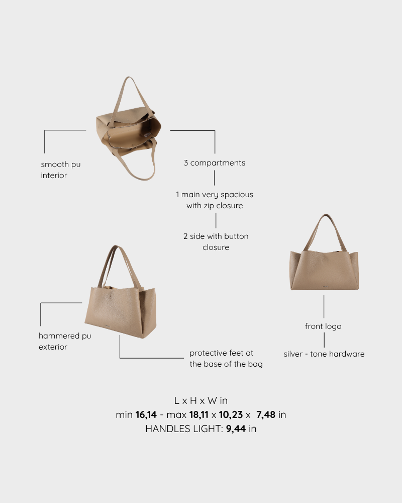 Borsa a spalla IVORY - BAYLES TAUPE