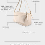 Shopping bag a spalla SIDNEY - PANNA