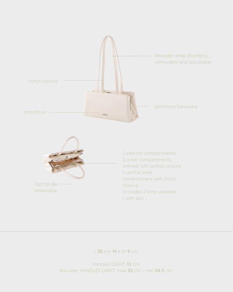 Borsa a mano PEARL- SNOW PEARL