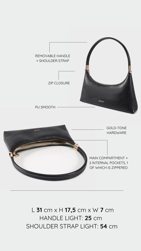 Borsa a spalla MAIA - BLACK