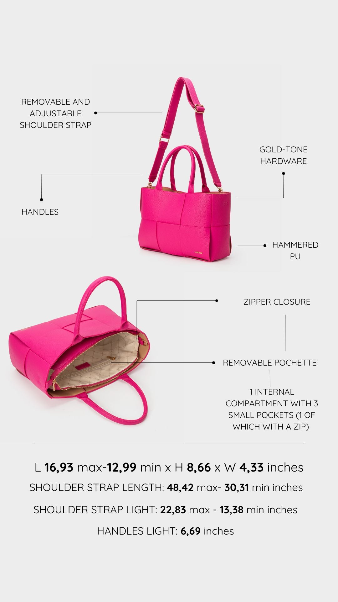 ROSY Handbag - FUCHSIA