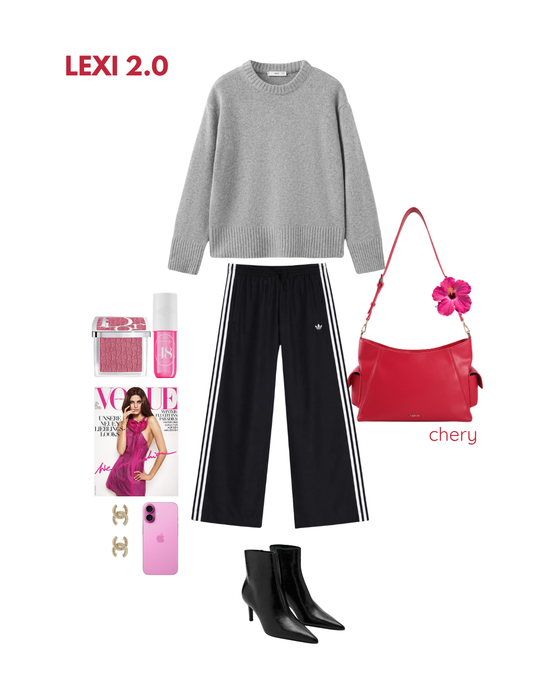 Bolso de hombro LEXI 2.0 - CEREZA