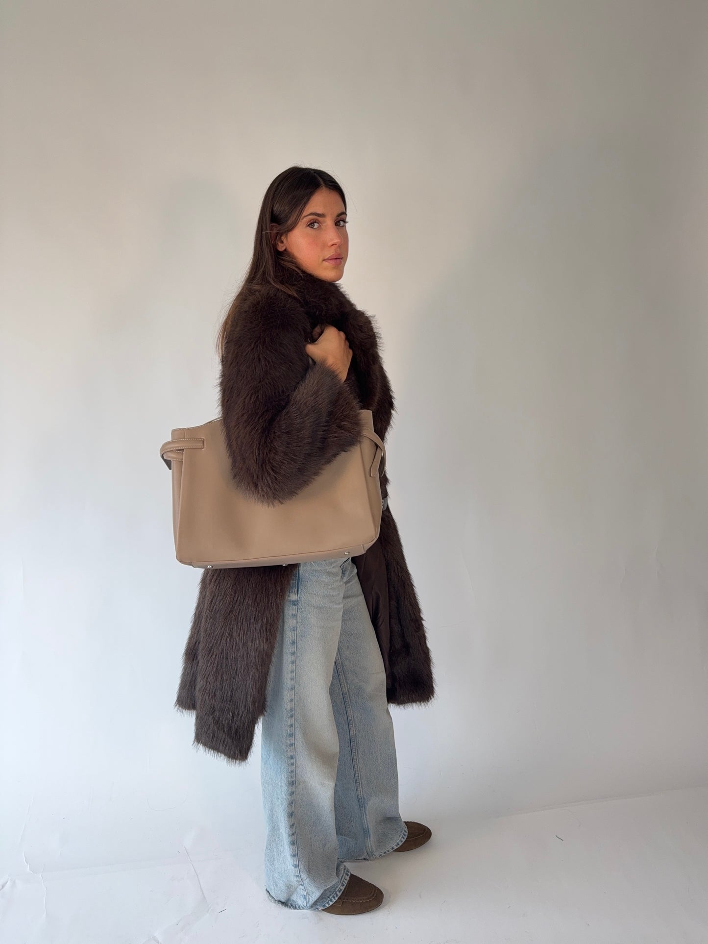 Borsa a spalla SOLEIL- BEIGE