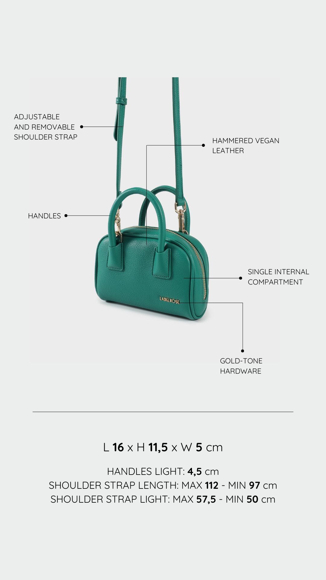 Mini bag ZELDA - GREEN