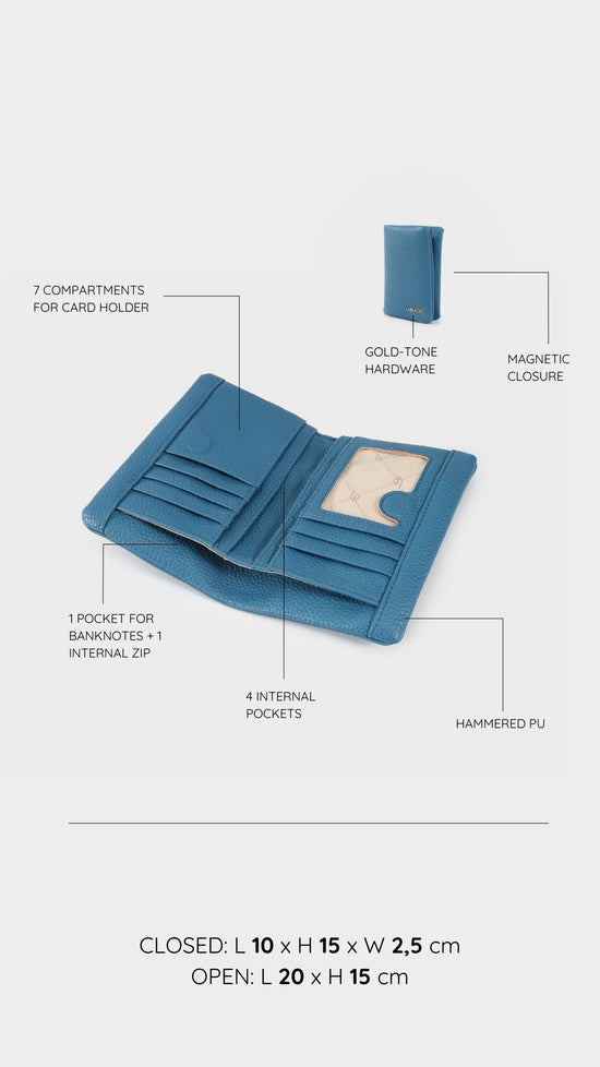 CHERYL BIG Wallet - TEAL