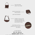 Bolso de hombro MEREDITH - MARRÓN