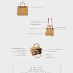 Borsa a mano MARGOT BIG BAMBOO  LE - BRUNT BROWN
