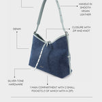 Borsa a spalla BROOKE 2.0 - POWDER BLUE