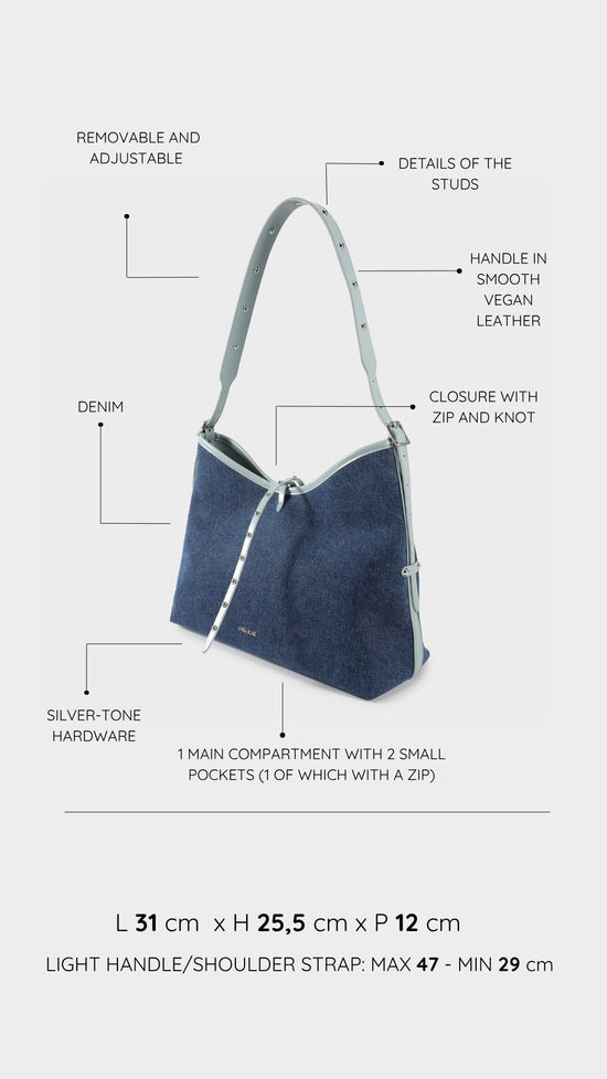 Borsa a spalla BROOKE 2.0 - POWDER BLUE