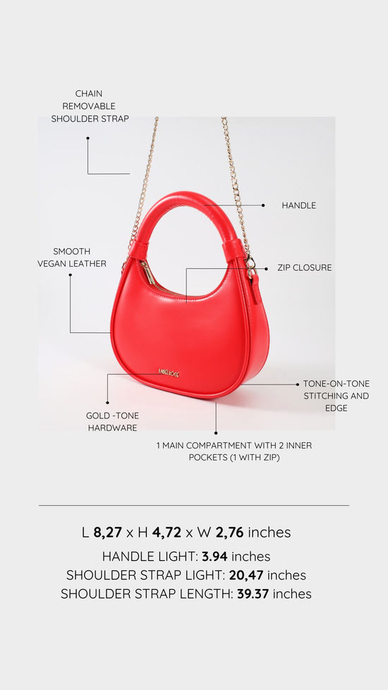 Minibolso de mano LADY - VERANO ROJO ARDIENTE