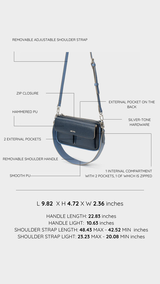 Borsa a spalla SABRINA - BLUE