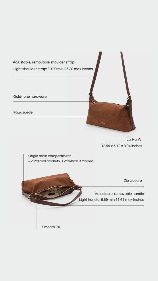 Borsa a spalla DUA - BROWN