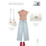 Borsa a mano FRANCESCA - WHITE