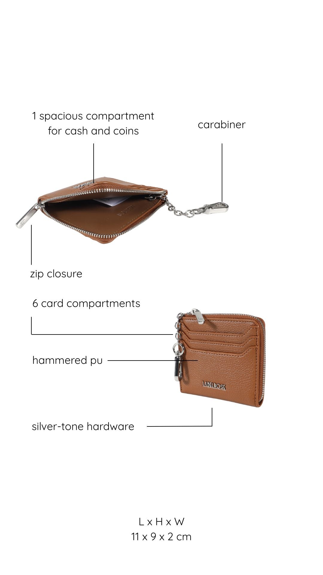 Portafoglio PARIS WALLET - CARAMEL