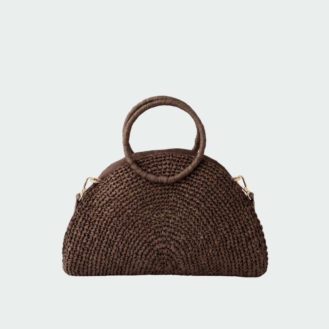 Borsa in paglia DUNE - BROWN