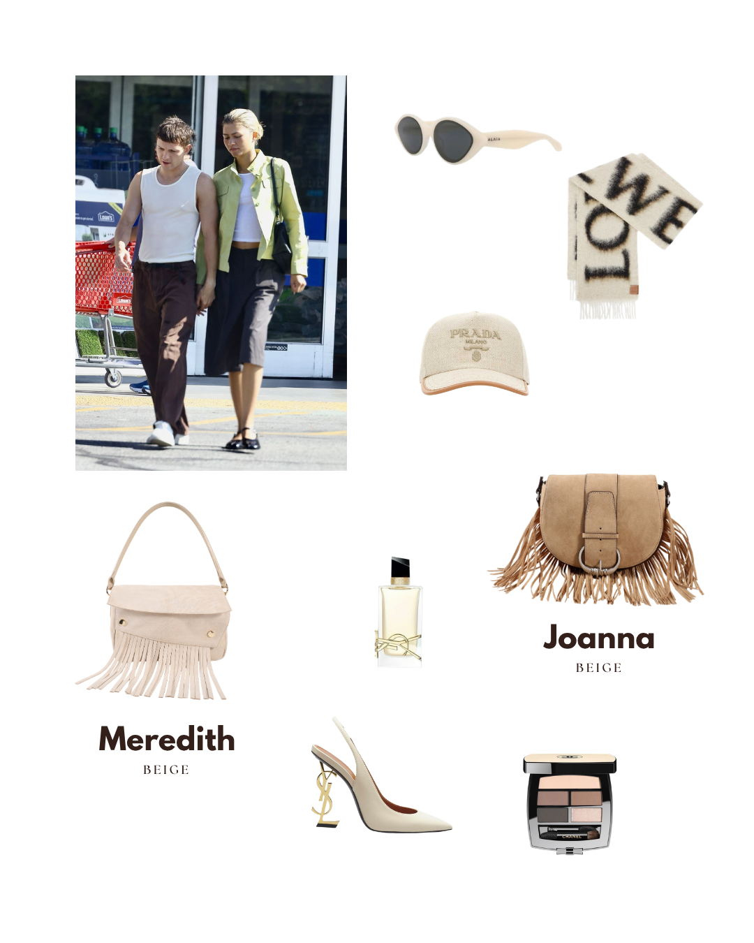 Bolso de hombro MEREDITH - BEIGE