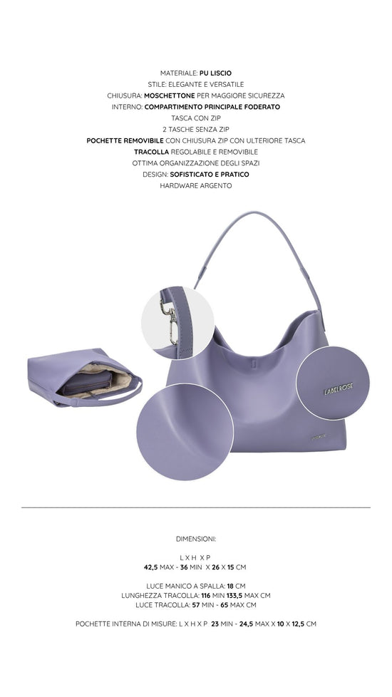 Shopper bag RUBY - HEATHER