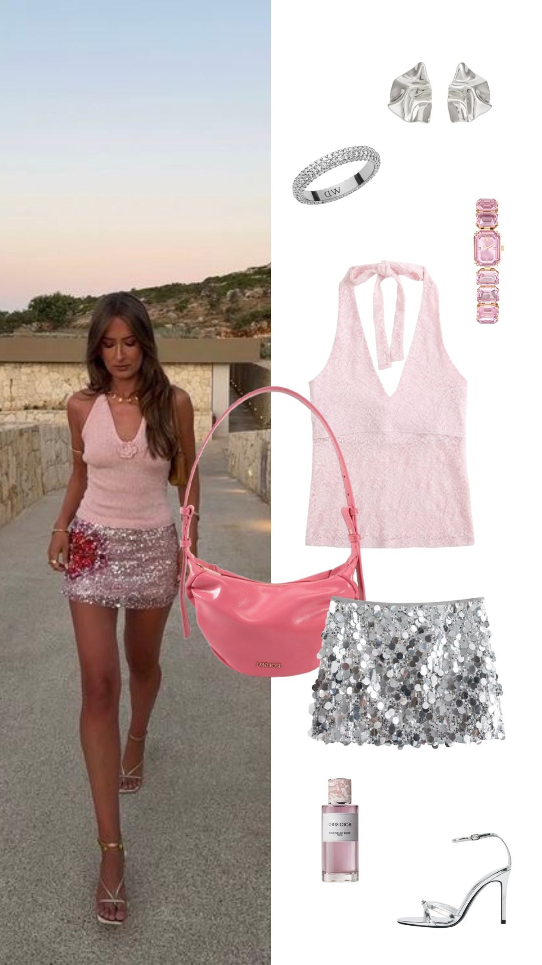 Borsa a spalla PENNY - TAFFY PINK