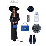 Borsa a mano LESLIE - BLUE