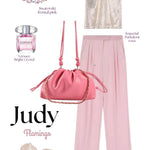 Borsa a tracolla JUDY - FLAMINGO